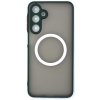 Silikónový kryt s magnetickým krúžkom pre Samsung Galaxy A15 - Tmavo zelený Silikónový kryt s magnetickým krúžkom pre Samsung Galaxy A15 - Tmavo zelený