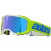 ALPINESTARS okuliare VISION 5 BLAZE žltá fluo/modrá zrkadlové modré plexi 2025 ALPINESTARS okuliare VISION 5 BLAZE žltá fluo/modrá zrkadlové modré plexi 2025