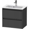 Duravit Ketho.2 - Umývadlová skrinka, 55x61x39 cm, 2 zásuvky, grafit mat K25255049490000 Duravit Ketho.2 - Umývadlová skrinka, 55x61x39 cm, 2 zásuvky, grafit mat K25255049490000