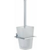 AQUARISTO STYLE WC kefa na stenu ENZO s držiakom, chróm-sklo AQUARISTO STYLE WC kefa na stenu ENZO s držiakom, chróm-sklo