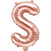 Party Fóliový balón písmeno S rose gold na oslavu Party Fóliový balón písmeno S rose gold na oslavu