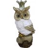 Clayre & Eef Dekoratívne soška sovy so zlatou korunkou - 12 * 9 * 25 cm - Clayre & Eef Clayre & Eef Dekoratívne soška sovy so zlatou korunkou - 12 * 9 * 25 cm - Clayre & Eef