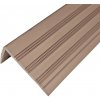 Hnedá plastová (PVC) protišmyková schodová hrana F560 - dĺžka 250 cm, šírka 8,2 cm, výška 4,5 cm Hnedá plastová (PVC) protišmyková schodová hrana F560 - dĺžka 250 cm, šírka 8,2 cm, výška 4,5 cm