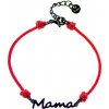 Šnúrkový minimalistický Glosery náramok s nápisom Mama, chirurgická oceľ, šnúrka 0,8mm Obvod zápästia: S 16 cm, Šnúrka: Zelená, Prvky: strieborné Šnúrkový minimalistický Glosery náramok s nápisom Mama, chirurgická oceľ, šnúrka 0,8mm Obvod zápästia: S 16 cm, Šnúrka: Zelená, Prvky: strieborné