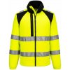PORTWEST HI-VIS WX2 CD807 ECO / Fleecová reflexná mikina - HV žltá/čierna 4XL PORTWEST HI-VIS WX2 CD807 ECO / Fleecová reflexná mikina - HV žltá/čierna 4XL