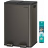 SONGMICS selektívny kuchynský odpadkový kôš, 2 x 30 L, mäkké zatváranie, bridlicovo šedá SONGMICS selektívny kuchynský odpadkový kôš, 2 x 30 L, mäkké zatváranie, bridlicovo šedá