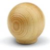 ČistéDrevo Drevená úchytka guľatá - borovica lakovaná ČistéDrevo Drevená úchytka guľatá - borovica lakovaná
