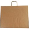 Papierová taška s krúteným uchom, 50x39x18 cm, hnedá Papierová taška s krúteným uchom, 50x39x18 cm, hnedá