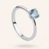 SilveAmo Strieborný prsteň s modrým topásom Aquaria K1T5005
