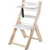 WOOD PARTNER Rastúca drevená ergonomická stolička LUCA prírodný lak/ biela WOOD PARTNER Rastúca drevená ergonomická stolička LUCA prírodný lak/ biela
