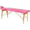 ActivFizjo Skladací masérsky stôl drevený Komfort 2 segmentový ružový ActivFizjo Skladací masérsky stôl drevený Komfort 2 segmentový ružový