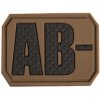 Mil-Tec Nášivka 3D na suchý zips krvná skupina AB-, coyote Mil-Tec Nášivka 3D na suchý zips krvná skupina AB-, coyote