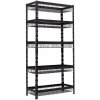 Policový regál s drôtenými košmi Trestles RNDU-KUI 1800x900x400, nosnosť 250 kg, 5 košov, čierny Policový regál s drôtenými košmi Trestles RNDU-KUI 1800x900x400, nosnosť 250 kg, 5 košov, čierny