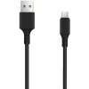 Setty USB–microUSB kábel 1 m, 2 A, čierny Setty USB–microUSB kábel 1 m, 2 A, čierny