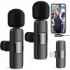 2X BEZDRÔTOVÝ KLOPNÝ MIKROFÓN S PRIJÍMAČOM PRE TELEFÓN S LIGHTNING KONEKTOROM 2X BEZDRÔTOVÝ KLOPNÝ MIKROFÓN S PRIJÍMAČOM PRE TELEFÓN S LIGHTNING KONEKTOROM