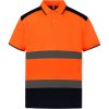 Yoko Polokošile HVJ220 Hi-Vis Polo krátký rukáv výstražná Oranžová fluorescent/navy 6XL Yoko Polokošile HVJ220 Hi-Vis Polo krátký rukáv výstražná Oranžová fluorescent/navy 6XL