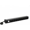 Legrand napájecí blok PDU do racku 9x 230V s vypínačem 1U 646822 Legrand napájecí blok PDU do racku 9x 230V s vypínačem 1U 646822