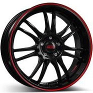 DOTZ Shift 7x17 5x114,3 ET48 pinstripe red