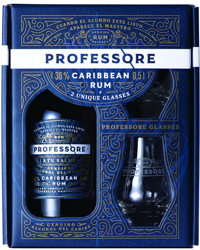 Professore Rum 38% 0,5 l (dárčekové 2 poháre)