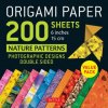 Origami Paper 200 sheets Nature Patterns 6 Origami Paper 200 sheets Nature Patterns 6