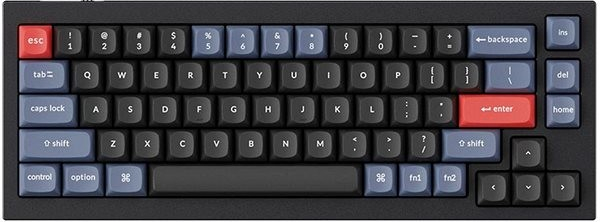 Keychron Q2 TKL QMK Gateron G PRO Hot-Swappable Red Switch Q2-M1