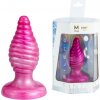 Silexd cherry anal plug fantasy liquid silicone thermoreactive pink 9.2 cm