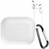 AppleKing silikónové puzdro s karabínkou a šnúrkou proti strate pre AirPods Pro 3 - biele - možnosť vrátiť tovar ZADARMO do 30tich dní AppleKing silikónové puzdro s karabínkou a šnúrkou proti strate pre AirPods Pro 3 - biele - možnosť vrátiť tovar ZADARMO do 30tich dní
