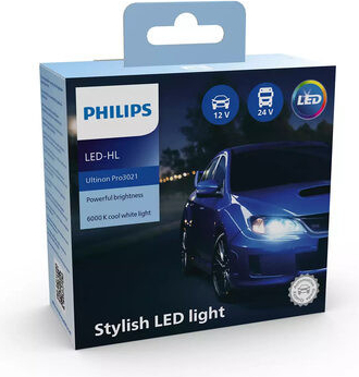 Philips LED H7 Ultinon Pro3021 12/24 V 20W 2 ks / Autožiarovka LED / pätica PX426d (8719018017864)