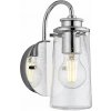 Quintiesse Braelyn nástenná lampa 1x40 W chrómová-priehľadná QN-BRAELYN1-PC Quintiesse Braelyn nástenná lampa 1x40 W chrómová-priehľadná QN-BRAELYN1-PC