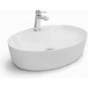 CERAMICA LATINA ORION 57 x 41,5cm umývadlo na dosku oválne, s otvorom pre batériu, keramické, biele CERAMICA LATINA ORION 57 x 41,5cm umývadlo na dosku oválne, s otvorom pre batériu, keramické, biele