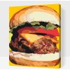Vymalujsisam.sk Maľovanie podľa čísiel - Burger ilustrácia Veľkosť: 30x40cm, Rám: Na plastovej doske Vymalujsisam.sk Maľovanie podľa čísiel - Burger ilustrácia Veľkosť: 30x40cm, Rám: Na plastovej doske