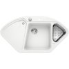 Blanco Delta II s excentrom, s nerezovou miskou - Biela Blanco Delta II s excentrom, s nerezovou miskou - Biela