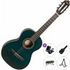 Valencia VC203 SET Transparent Blue 3/4 klasická gitara pre dieťa Valencia VC203 SET Transparent Blue 3/4 klasická gitara pre dieťa