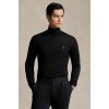 Vlnený sveter Polo Ralph Lauren pánsky, čierna farba, s rolákom, 710946145 Vlnený sveter Polo Ralph Lauren pánsky, čierna farba, s rolákom, 710946145