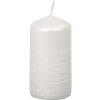 Vianočná sviečka Andromeda valec Ø4x8 cm biela Vianočná sviečka Andromeda valec Ø4x8 cm biela