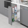 Starax S-2441-C, Výsuvný drôtený kôš 200mm chróm ĽAVÝ, Blum plnovýsuv Starax S-2441-C, Výsuvný drôtený kôš 200mm chróm ĽAVÝ, Blum plnovýsuv