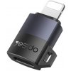Yesido GS30 mini nabíjacia a dátová redukcia - micro USB na Lightning - čierna - možnosť vrátiť tovar ZADARMO do 30tich dní Yesido GS30 mini nabíjacia a dátová redukcia - micro USB na Lightning - čierna - možnosť vrátiť tovar ZADARMO do 30tich dní