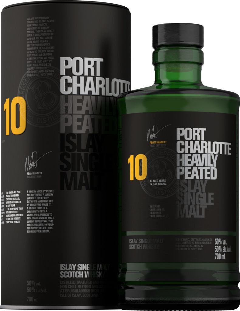Bruichladdich Port Charlotte 10y 50% 0,7 l (čistá fľaša)