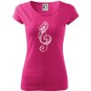 Husľový kľúč kvety - Dámske tričko Pure - 2XL ( Purpurová ) Husľový kľúč kvety - Dámske tričko Pure - 2XL ( Purpurová )