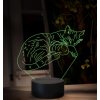 Beling 3D lampa, Spiaca mačka, 16 farebná, OR39 Beling 3D lampa, Spiaca mačka, 16 farebná, OR39