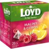 Loyd Tea pyramída maliny + citrón 40g Loyd Tea pyramída maliny + citrón 40g