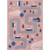 Hanse Home Collection koberce Detský koberec Adventures 104538 Rose - 80x150 cm Ružová