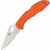 Spyderco Delica 4 Lightweight Flat Ground Orange C11FPOR Spyderco Delica 4 Lightweight Flat Ground Orange C11FPOR