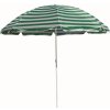 Slnečník plážový 230 cm, HAPPY GREEN, zelené pruhy Slnečník plážový 230 cm, HAPPY GREEN, zelené pruhy