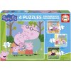 Educa - Puzzle Progresívne hádanky 4v1 Prasiatko Peppa - 1-39 dielov Educa - Puzzle Progresívne hádanky 4v1 Prasiatko Peppa - 1-39 dielov