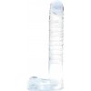 Clarity sklenené dildo priehľadné