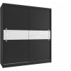 Šatníková skriňa 133 cm Belini čierny mat s posuvnými dverami Výrobca SI SZP2/2/B/B/W/UU Šatníková skriňa 133 cm Belini čierny mat s posuvnými dverami Výrobca SI SZP2/2/B/B/W/UU