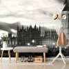 Samolepiaca fototapeta nočný čiernobiely Big Ben v Londýne Samolepiaca fototapeta nočný čiernobiely Big Ben v Londýne