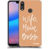 Picasee silikónový prehľadný obal pre Huawei P20 Lite - Boss Mama Picasee silikónový prehľadný obal pre Huawei P20 Lite - Boss Mama