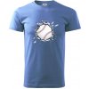 Baseball lopta v triku - Klasické pánske tričko vyššej gramáže - 4XL ( Svetlomodrá ) Baseball lopta v triku - Klasické pánske tričko vyššej gramáže - 4XL ( Svetlomodrá )